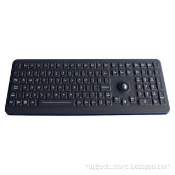 Silicone Industrial washable computer keyboard With Trackba